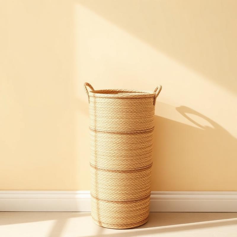 Hand-Woven Tall Basket